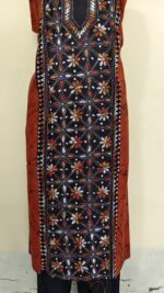 Pure Cotton Men’s Kurta – Unstitched Kantha Embroidery Hand Batik Work - Image 4