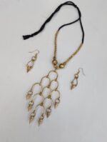 Handcrafted Dokra Brass Necklace Set – Traditional Tribal Jewellery with Matching Earrings - Image 2