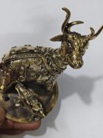 Brass Tribal Deer and Fawn Figurine – Handcrafted Dhokra Art Showpiece - Image 5