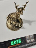 Brass Tribal Deer & Fawn Figurine – Handcrafted Dhokra Art Showpiece - Image 5