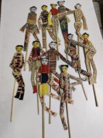 Palm Leaf Indian Puppets: Handmade Traditional Dolls, Khilona Toys