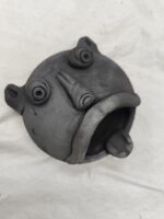Handcrafted Tribal Mask Burnt Clay Ashtray Showpiece