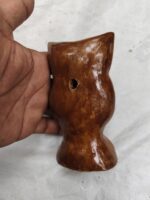 Handcrafted Terracotta Owl Figurine – Spiral Eye Motif - Image 5