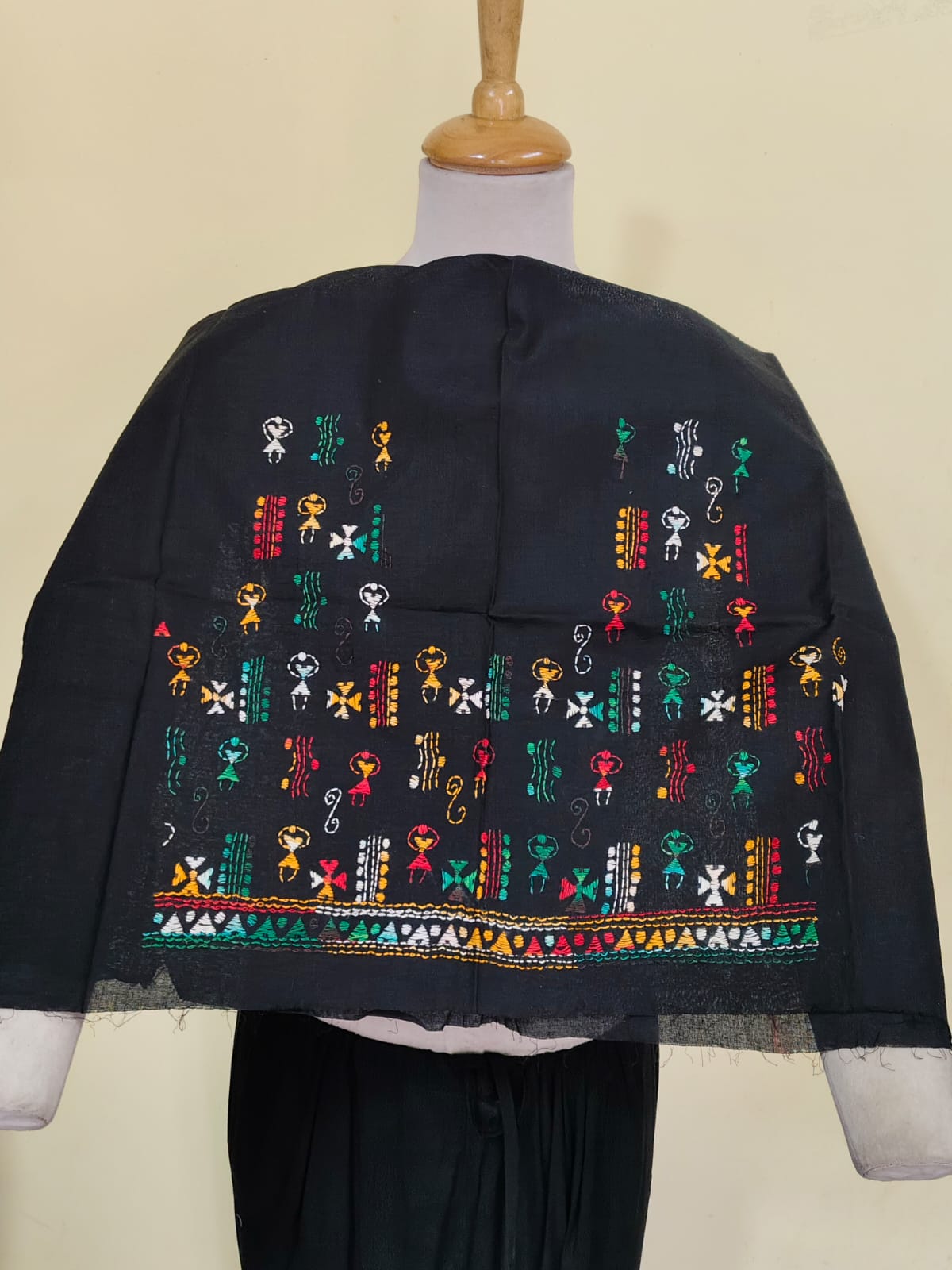 WhatsApp Image 2026-06-07 at 10.50.03 AM (1) Handcrafted Cotton Kantha Stitch Blouse with Folk Art Embroidery - Image 1