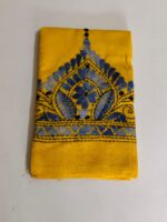Handcrafted Cotton Kantha Stitch Blouse Material - Image 4