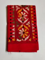 Hand work Kantha Stitch Blouse Piece for Ladies (Colour - Red)