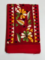 Cotton Bengal Kantha Work Blouse (red colour) - Image 4