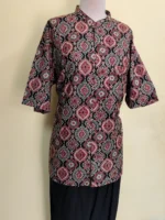 Cotton ajrakh print Half sleeve shirts