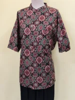 Cotton ajrakh print Half sleeve shirts - Image 3
