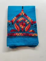 Cotton Kantha Hand work Blouse Material Floral Motifs - Image 4