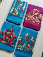 Hand work Kantha Stitch Blouse Piece (4 Colour Set) - Image 2