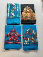 Kantha stitch Blouse piece (design and 4 colors)