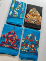 Kantha stitch Blouse piece (design and 4 colors) - Image 2