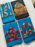 Kantha stitch Blouse piece (design and 4 colors) - Image 3