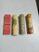 Handmade Bamboo Sushi Rolling Mat Set – Multicolor & Floral Designs (Set of 4) - Image 4