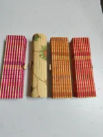 Handmade Bamboo Placemats – Multicolor & Floral Designs (Set of 4)