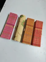 Handmade Bamboo Placemats – Multicolor & Floral Designs (Set of 4) - Image 2