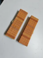 Handmade Bamboo Sushi Rolling Mats – Natural Striped Design (Set of 2) - Image 2