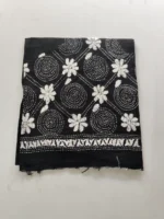 Cotton Kantha stitch Blouse piece (black colour)