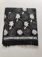 Cotton Kantha stitch Blouse piece (black colour) - Image 4