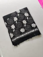 Cotton Kantha stitch Blouse piece (black colour) - Image 3
