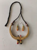 Handmade Palm Leaf Necklace Set – Eco-friendly Jewelry for Women