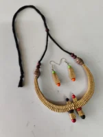 Handmade Palm Leaf Necklace Set – Eco-friendly Jewelry for Women - Image 3