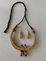 Handmade Palm Leaf Necklace Set – Eco-friendly Jewelry for Women - Image 4