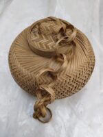 Handwoven Bamboo & Cane Hanging Lampshade with Chain –  Décor - Image 3