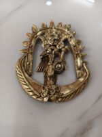 Dhokra Handcrafted Brass Figurine – Sunburst Arch Design - Image 2