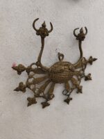Handcrafted Dhokra Brass Tribal Wall Hanging – Crab Motif Design - Image 3