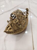 Handcrafted Dhokra Brass Boat Sculpture – Traditional Folk Art - Image 4