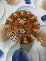 Handcrafted Wooden Owl Wall Clock – Artistic Décor - Image 2