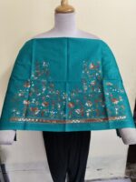 Premium Cotton Kantha Stitch Blouse Material –  Floral Embroidered Blouse Fabric - Image 6
