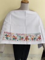 Premium Quality Pure Cotton Kantha Blouse Material White