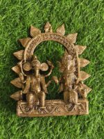 Handcrafted Dokra Brass Ganesha & Lakshmi Showpiece – Traditional Tribal Metal Art - Image 4