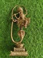 Handcrafted Dokra Brass Krishna Showpiece – Traditional Tribal Metal Art Décor - Image 4