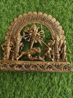 Handcrafted Dokra Brass Durga Wall Art Showpiece – Traditional Tribal Metal Craft - Image 6
