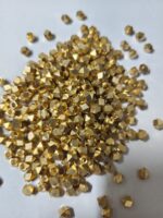 Gold Plated Faceted Spacer Beads Diamond Cut (Pack of 100)