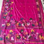 Rani colour saree