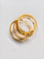 Aluminium Alloy Bangles – Gold‑Tone Electroplated Finish - Image 3