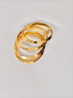 Aluminium Alloy Bangles – Gold‑Tone Electroplated Finish - Image 2