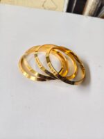 Aluminium Alloy Bangles – Gold‑Tone Electroplated Finish - Image 4
