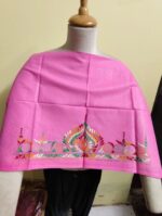 Cotton Kantha Stitch Blouse Elements – Hand Embroidered Pink