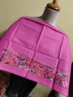 Handmade Cotton Kantha Stitch Blouse Piece Pink - Image 2