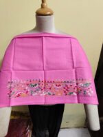 Handmade Cotton Kantha Stitch Blouse Piece Pink