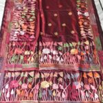 Maroon saree