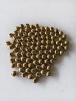 Large Hole Hollow Brass Beads – 8 mm Round (Jewelry Components) - Image 4