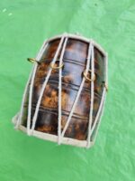 Handmade Wooden Dholak Drum – Traditional Indian Folk Musical Instrument - Image 5