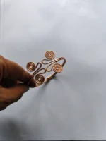 Handmade Pure Copper Adjustable Bracelet for Women and Girls - Image 3